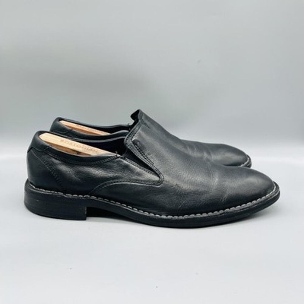 Cole Haan Shoes Mens 12 Black Leather Vtg Air Loafers Slip On Dress Oxford